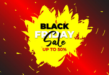 black Friday background, Black Friday sale poster. Commercial discount event banner. Black background textured. Vector business illustration. Black Friday vector illustration. Black Friday sale banner