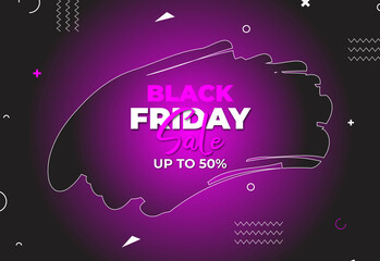 black Friday background, Black Friday sale poster. Commercial discount event banner. Black background textured. Vector business illustration. Black Friday vector illustration. Black Friday sale banner