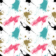 Obraz premium seamless repeating pattern with splashes. vector illustration