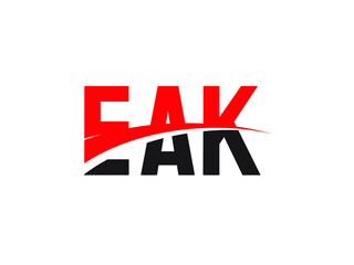 EAK Letter Initial Logo Design Vector Illustration