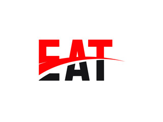 EAT Letter Initial Logo Design Vector Illustration