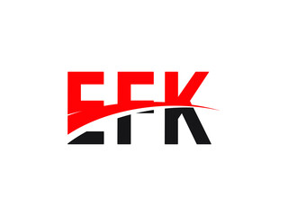 EFK Letter Initial Logo Design Vector Illustration