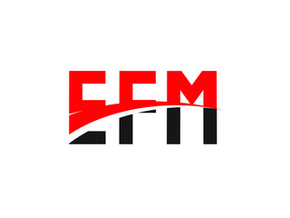 EFM Letter Initial Logo Design Vector Illustration