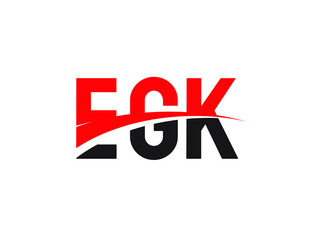 EGK Letter Initial Logo Design Vector Illustration