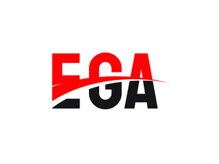 EGA Letter Initial Logo Design Vector Illustration
