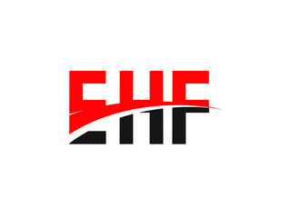 EHF Letter Initial Logo Design Vector Illustration