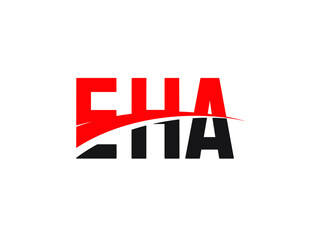 EHA Letter Initial Logo Design Vector Illustration