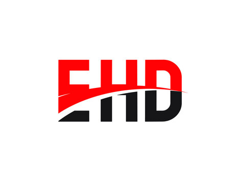 EHD Letter Initial Logo Design Vector Illustration