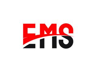 EMS Letter Initial Logo Design Vector Illustration