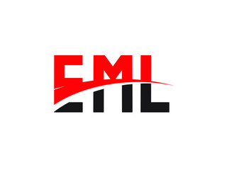 EML Letter Initial Logo Design Vector Illustration