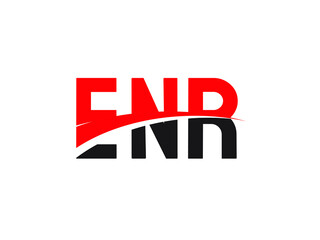 ENR Letter Initial Logo Design Vector Illustration