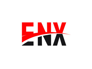 ENX Letter Initial Logo Design Vector Illustration