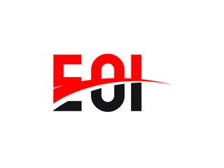 EOI Letter Initial Logo Design Vector Illustration