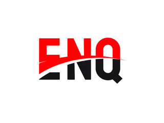 ENQ Letter Initial Logo Design Vector Illustration