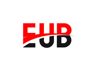 EUB Letter Initial Logo Design Vector Illustration