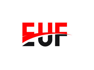 EUF Letter Initial Logo Design Vector Illustration