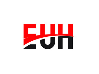 EUH Letter Initial Logo Design Vector Illustration