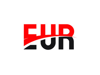 EUR Letter Initial Logo Design Vector Illustration