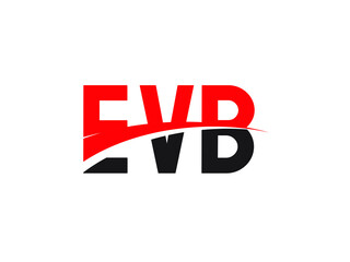 EVB Letter Initial Logo Design Vector Illustration