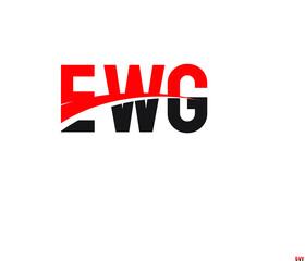 EWG Letter Initial Logo Design Vector Illustration