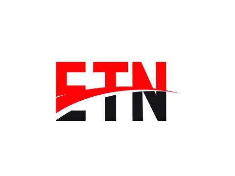 ETN Letter Initial Logo Design Vector Illustration