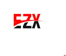 EZX Letter Initial Logo Design Vector Illustration