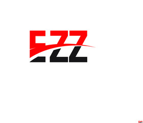 EZZ Letter Initial Logo Design Vector Illustration