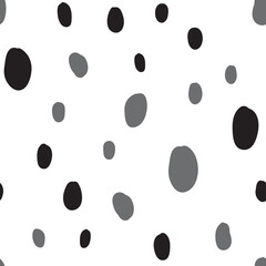 Hand drawn circles. Abstract geometric seamless pattern. Trendy texture. Background texture.