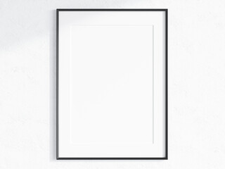 vertical black frame mockup with matt