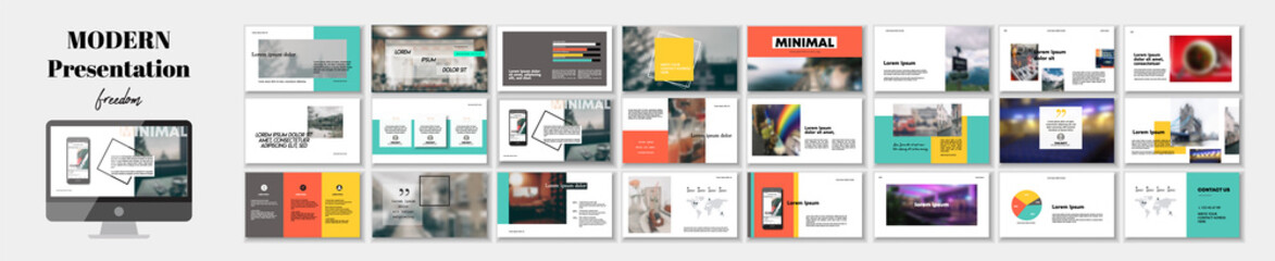 Set of business plan presentation template. Social media pack. Easy use in modern blog posts or Editable simple info banner, trendy book. For app, digital display style. Bright web flyer work. a4. ppt