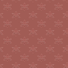 fiori stelle rilievo marrone beige