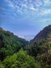 Cement factory from far