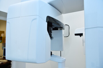 Fototapeta na wymiar Modern dental tomograph in medical office.