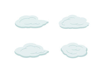 clouds vector with speed sign isolated on white background ep165