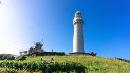 Fototapeta na wymiar 山口県下関市の角島灯台