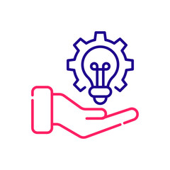 Innovation vector 2 colour icon style illustration. EPS 10 file