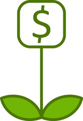 Investment Filled Linear Vector Icon Design