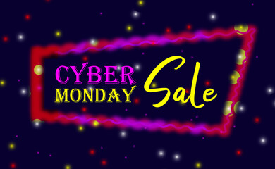 cyber monday background, Black Friday sale poster. Commercial discount event banner. Black background textured. Vector business illustration. Black Friday vector illustration. Black Friday sale banner