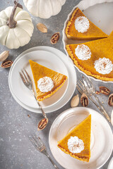 Traditional Autumn Pumpkin Pie