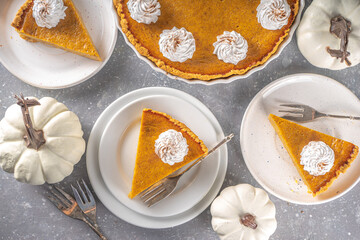 Traditional Autumn Pumpkin Pie