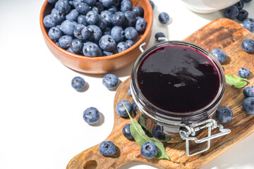 Homemade blueberry jam