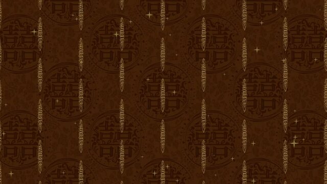 Chinese Symbol Double Happiness. 
4K background looping animation. 双喜のループアニメーション