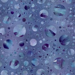 Seamless abstract textured circle pattern for surface print. High quality illustration. Modern grungy polka dot graphic motif. Hipster chic textile swatch. Dots, spots, or orbs. Scrapbook paper design