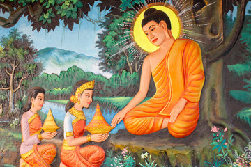 Obraz na płótnie Canvas Life of Buddha. Buddhism.