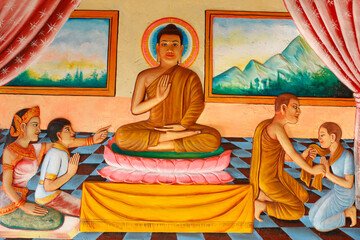 Obraz na płótnie Canvas Life of Buddha. Buddhism.