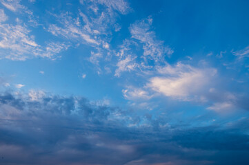 The sky in the clouds