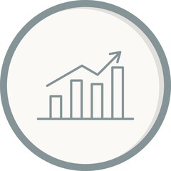 Statistics Filled Linear Vector Icon Design