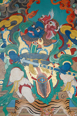 Faith, spirituality  and religion. Tibetan Thangka.