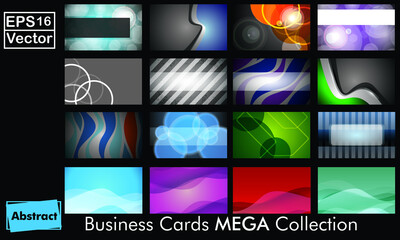 Mega Collection Of 64 Slim Professional And Designer Business Cards Or Visiting Cards On Different Topic
