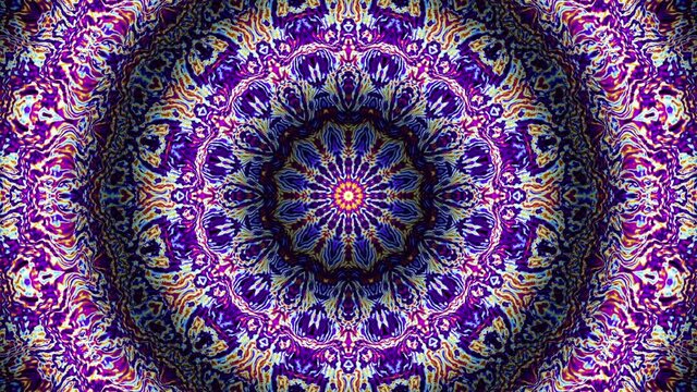 Ornate mandala loop background